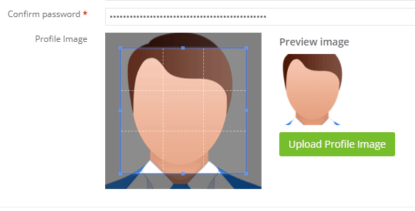 Manage user profile and resize avatar for taxation groups